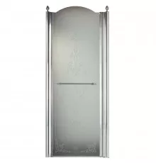 Душевая дверь Migliore Diadema 80 R 20401 профиль Хром стекло матовое с декором