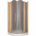 Душевой уголок Migliore Diadema 90x90 22678 профиль Золото стекло матовое