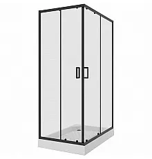 Душевой уголок Niagara Nova NG-6811-08 BLACK 120х90 профиль Черный стекло прозрачное