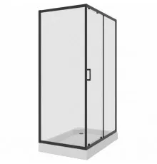 Душевой уголок Niagara Nova NG-6812-08 BLACK 120х80 профиль Черный стекло прозрачное