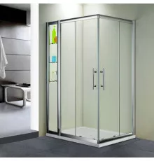 Душевой уголок RGW Hotel HO-43 100x130 профиль Хром стекло прозрачное