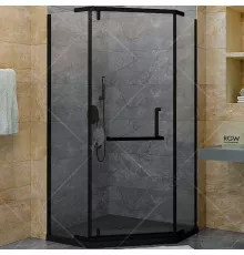 Душевой уголок RGW Hotel HO-081-B 90х90 350608199-14 профиль Черный стекло прозрачное