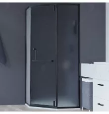 Душевой уголок RGW Hotel HO-084B 90х90 350608499-24 профиль Черный стекло матовое-сатинат