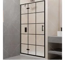 Душевая дверь RGW Passage PA-07B L 100 41080710-84L профиль Черный стекло прозрачное