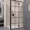 Душевой уголок RGW Passage PA-77B R 90x70 41087797-084R профиль Черный стекло прозрачное