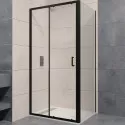 Душевой уголок RGW Passage PA-74B 110x80 410874118-14 профиль Черный стекло прозрачное