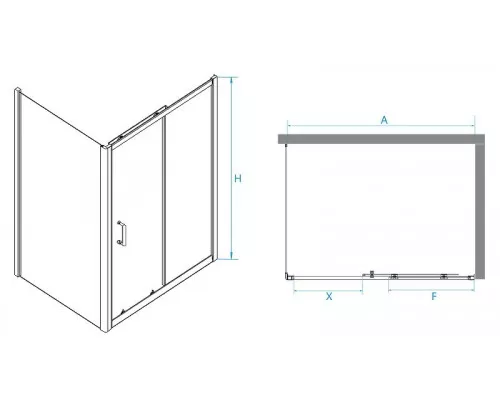 Заказать Душевой уголок RGW Passage PA-74-1 140x90 4108741149-11 профиль Хром стекло прозрачное в магазине сантехники Santeh-Crystal.ru