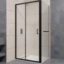 Душевой уголок RGW Passage PA-74-1B 120x100 4108741120-14 профиль Черный стекло прозрачное