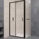 Купить Душевой уголок RGW Passage PA-74-1B 130x90 4108741139-14 профиль Черный стекло прозрачное в магазине сантехники Santeh-Crystal.ru