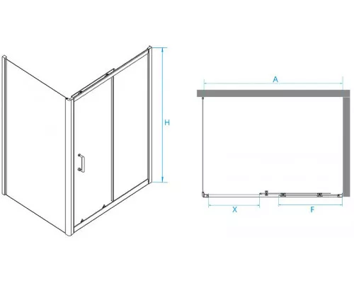 Купить Душевой уголок RGW Passage PA-74-1B 130x90 4108741139-14 профиль Черный стекло прозрачное в магазине сантехники Santeh-Crystal.ru