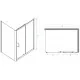 Купить Душевой уголок RGW Passage PA-74-1B 130x90 4108741139-14 профиль Черный стекло прозрачное в магазине сантехники Santeh-Crystal.ru