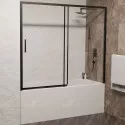 Шторка на ванну RGW Screens SC-45-B 170x150 34114517-14 профиль Черный стекло прозрачное