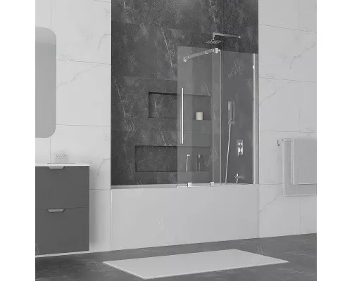 Купить Шторка на ванну RGW Screens SC-47 120x150 41114712-11 профиль Хром стекло прозрачное в магазине сантехники Santeh-Crystal.ru