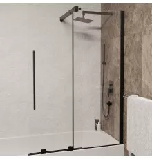 Шторка на ванну RGW Screens SC-47B 100x150 41114710-14 профиль Черный стекло прозрачное