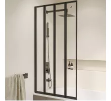 Шторка на ванну RGW Screens SC-23B 100x150 03112310-14 профиль Черный стекло прозрачное