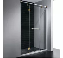 Душевая дверь в нишу RGW Viscount VI-02 140 петли Золото стекло прозрачное