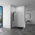 Душевая перегородка RGW Walk In WA-10B 80 351001008-14 профиль Черный стекло прозрачное