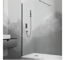 Душевая перегородка RGW Walk In WA-010B 70 351001007-14 профиль Черный стекло прозрачное