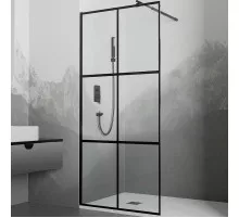 Душевая перегородка RGW Walk In WA-011B 100 35101100-84 профиль Черный стекло прозрачное