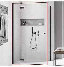 Душевая дверь Radaway Essenza New KDJ 120 L 385042-54-01L профиль Черный стекло прозрачное