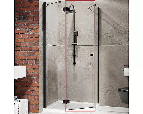 Приобрести Душевая дверь Radaway Essenza New PTJ 60 L 385010-54-01L профиль Черный стекло прозрачное в магазине сантехники Santeh-Crystal.ru