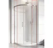 Душевая стенка Radaway Idea PDD 100Lх100R 387142-01-01 боковая профиль Хром стекло прозрачное