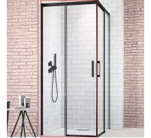 Душевая дверь Radaway Idea Black KDJ 120 L 387042-54-01L профиль Черный стекло прозрачное