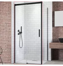 Душевая дверь Radaway Idea Black KDJ 140 L 387044-54-01L профиль Черный стекло прозрачное