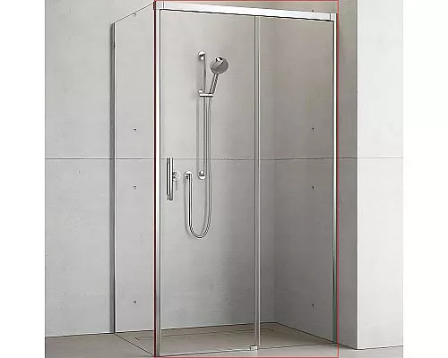 Купить Душевая дверь Radaway Idea KDJ 150 R 387045-01-01R профиль Хром стекло прозрачное в магазине сантехники Santeh-Crystal.ru