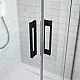 Приобрести Душевая дверь Radaway Idea Black KDJ 120 R 387042-54-01R профиль Черный стекло прозрачное в магазине сантехники Santeh-Crystal.ru