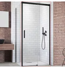 Душевая дверь Radaway Idea Black KDJ 140 R 387044-54-01R профиль Черный стекло прозрачное