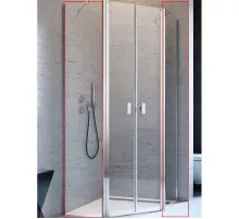 Душевая стенка Radaway Nes PTD 90 10051600-01-01 боковая профиль Хром стекло прозрачное