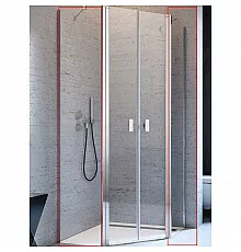 Душевая стенка Radaway Nes PTD 90 10051600-01-01 боковая профиль Хром стекло прозрачное