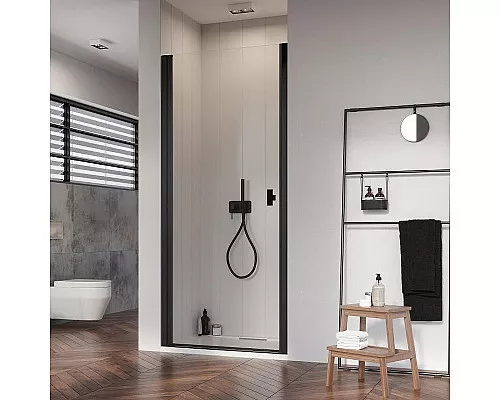 Приобрести Душевая дверь Radaway Nes Black DWJ I 70 L 10026070-54-01L профиль Черный стекло прозрачное в магазине сантехники Santeh-Crystal.ru