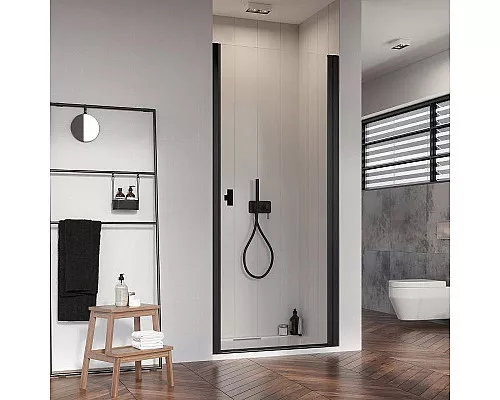 Заказать Душевая дверь Radaway Nes Black DWJ I 100 R 10026100-54-01R профиль Черный стекло прозрачное в магазине сантехники Santeh-Crystal.ru