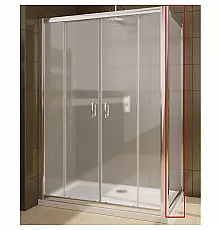 Душевая стенка Radaway Premium Plus S 80 33413-01-06N профиль Хром стекло фабрик