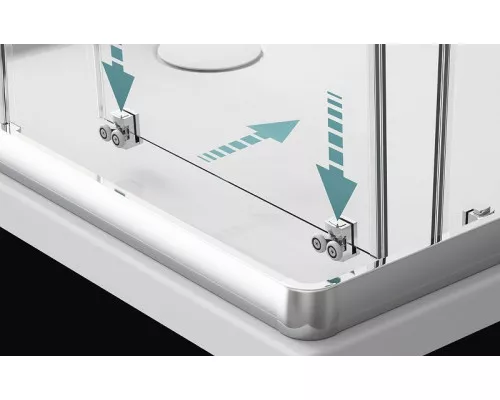 Заказать Душевой уголок Radaway Premium Plus A 1900 90x90 30403-01-01N профиль Хром стекло прозрачное в магазине сантехники Santeh-Crystal.ru