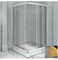 Душевой уголок Radomir 100x100 1-09-1-0-0-1191 профиль Белый стекло матовое