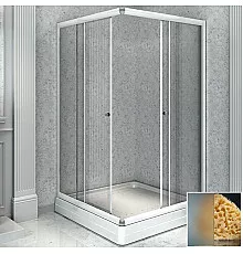 Душевой уголок Radomir 110x110 1-03-1-0-0-1201 профиль Белый стекло матовое