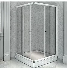 Душевой уголок Radomir 90x90 1-09-1-0-0-1180 профиль Белый стекло прозрачное