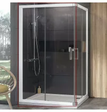 Душевая дверь Ravak 10° 10RV2K-100 1ZJA0100Z1 профиль Белый стекло Transparent