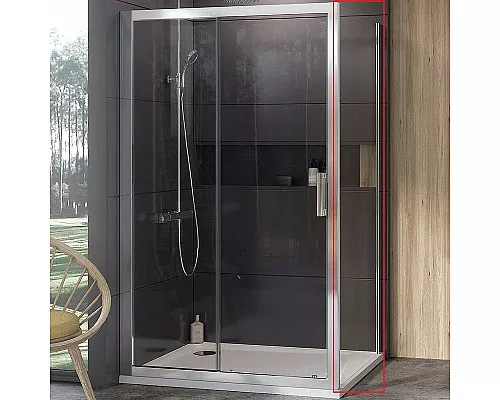 Приобрести Душевая стенка Ravak 10° 10PS-90 9UV70U00Z1 профиль Сатин стекло Transparent в магазине сантехники Santeh-Crystal.ru