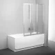 Заказать Шторка на ванну Ravak Behappy VS3 130 795V0U00ZG профиль Сатин стекло Grape в магазине сантехники Santeh-Crystal.ru