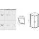 Купить Душевой уголок Ravak Blix BLCP4-90 Sabina 90x90 3B270140Z1 профиль Белый стекло Transparent в магазине сантехники Santeh-Crystal.ru