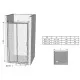 Заказать Душевая дверь Ravak Blix BLDP2-100 0PVA0100Z1 профиль Белый стекло Transparent в магазине сантехники Santeh-Crystal.ru