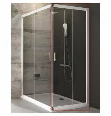 Душевая дверь Ravak Blix BLRV2К-90 1XV70100Z1 профиль Белый стекло Transparent