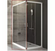 Душевая дверь Ravak Blix BLRV2К-100 1XVA0100Z1 профиль Белый стекло Transparent