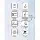 Купить Душевая дверь Ravak Blix BLDP4 150 0YVP0100Z1 профиль Белый стекло Transparent в магазине сантехники Santeh-Crystal.ru