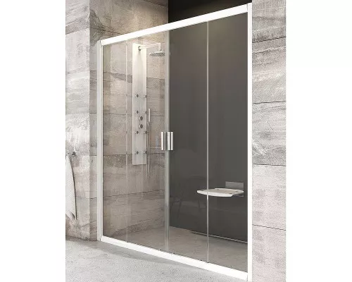 Купить Душевая дверь Ravak Blix BLDP4 150 0YVP0100Z1 профиль Белый стекло Transparent в магазине сантехники Santeh-Crystal.ru