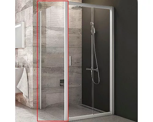 Купить Душевая стенка Ravak Blix BLPS-100 9BHA0100Z1 профиль Белый стекло Transparent в магазине сантехники Santeh-Crystal.ru